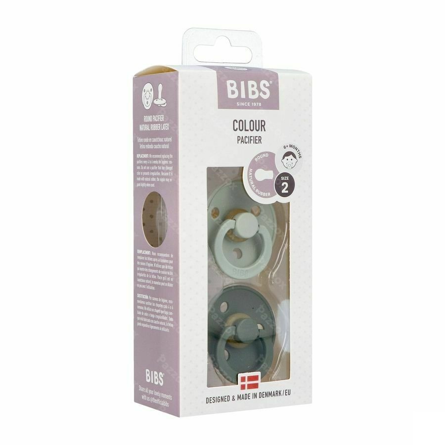 Bibs 2 Fopspeen Duo Sage Hunter Green