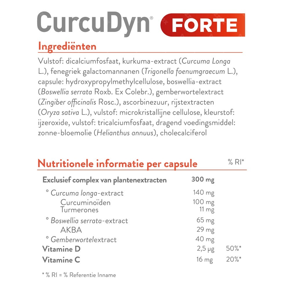 Metagenics Curcudyn Forte Voedingssupplement Bewegingsstelsel 30 Capsules