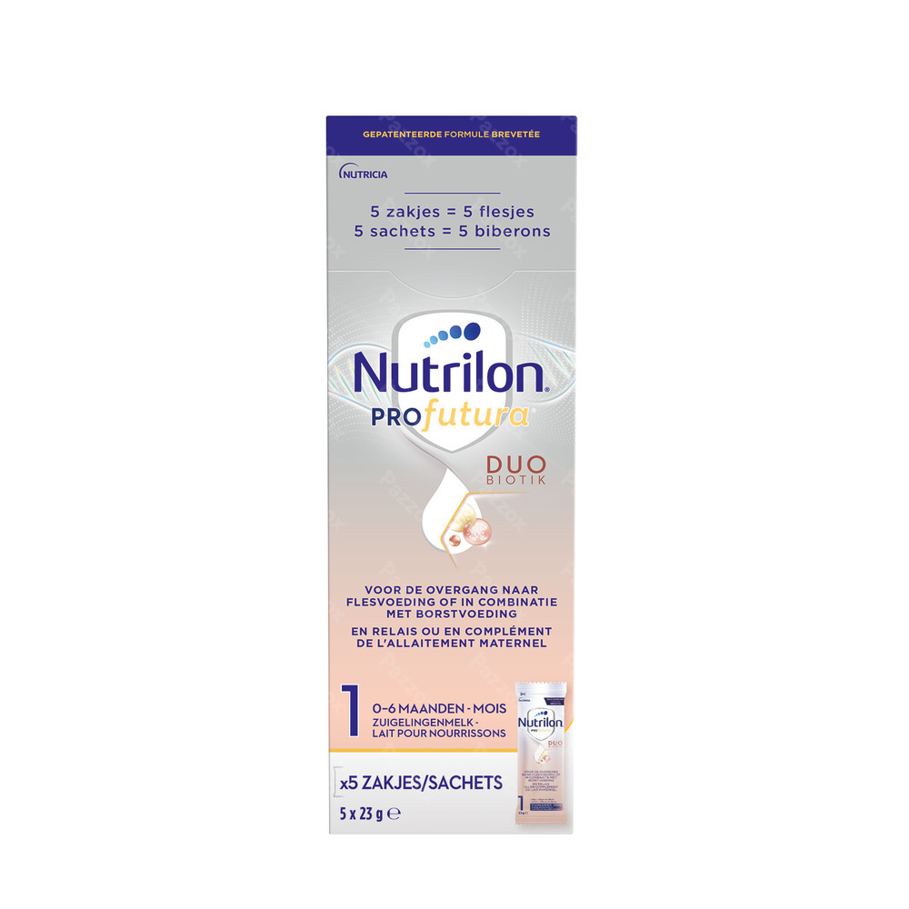 Nutrilon Profutura 1 Zuigelingenmelk Poeder Baby 0-6 Maanden 5x23g
