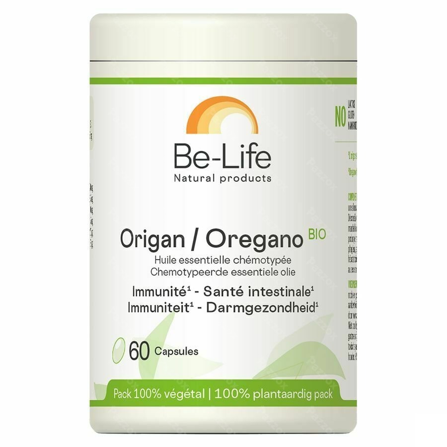 Oregano Etherische Bio Olie Be Life 60 Tabletten