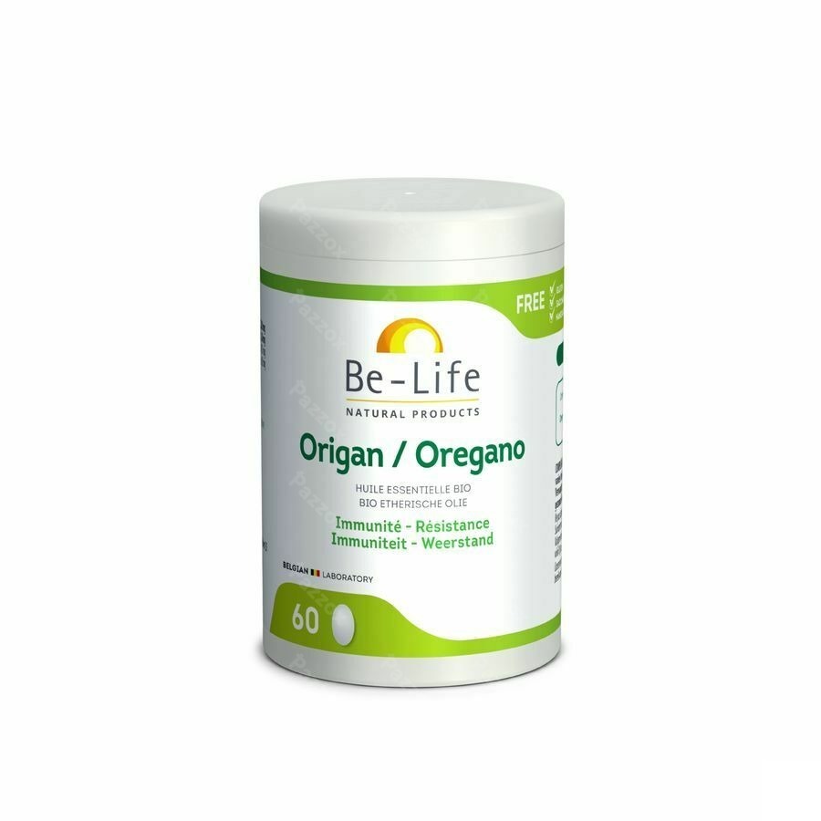 Oregano Etherische Bio Olie Be Life 60 Tabletten
