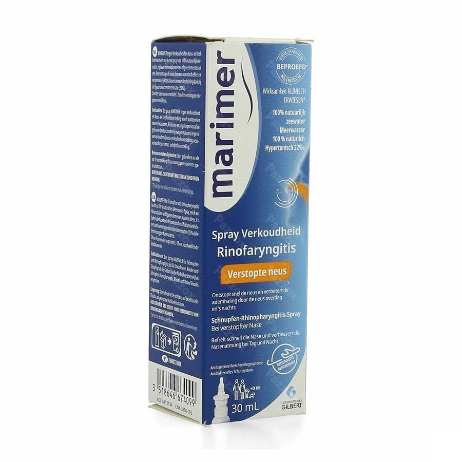 Marimer Spray Verkoudheid Rinofaryngitis 30ml