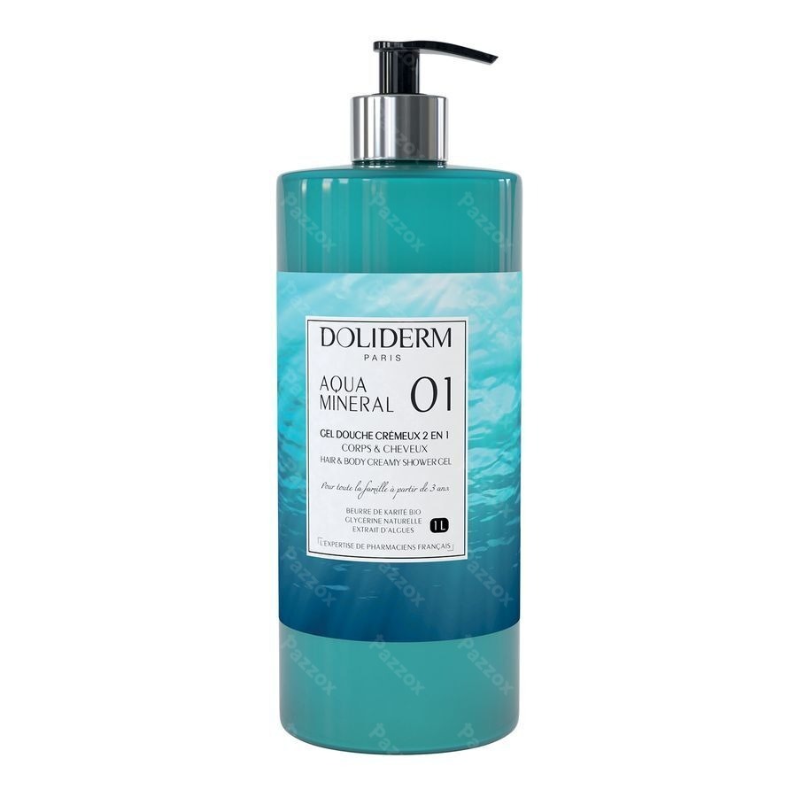 Doliderm Douchegel 2in1 Aqua Mineral Pompfl 1l