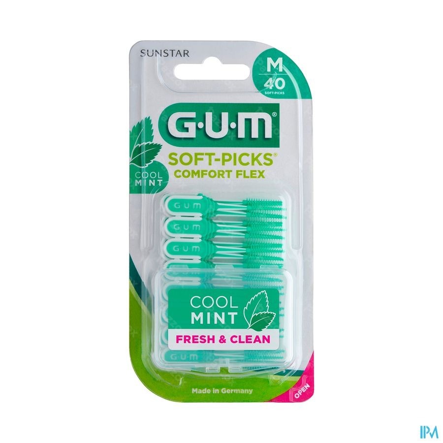 Gum Softpicks Comfort Flex Medium Mint 40