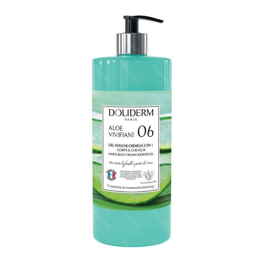 Doliderm Douchegel 2in1 Aloe Vivifiant Pompfl 1l