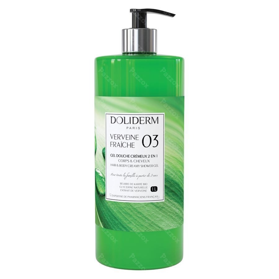 Doliderm Douchegel 2in1 Verveine Fraiche Pompfl 1l