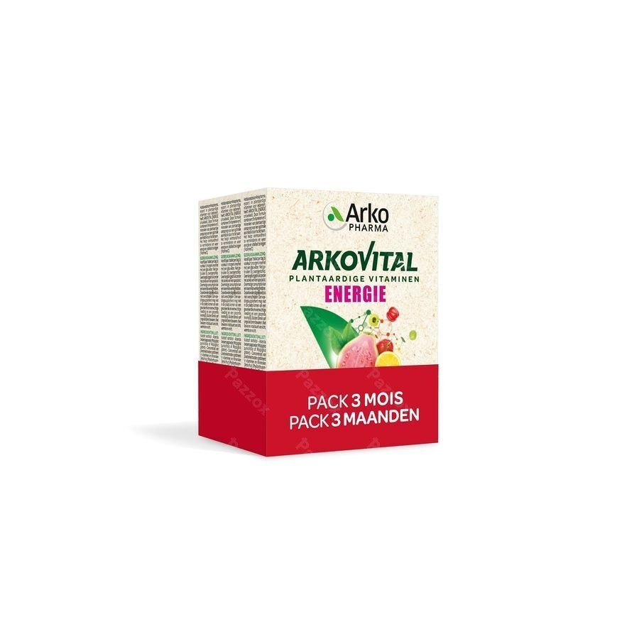 Arkovital Pure Energy pack 3 maanden 3 x 30 Tabletten