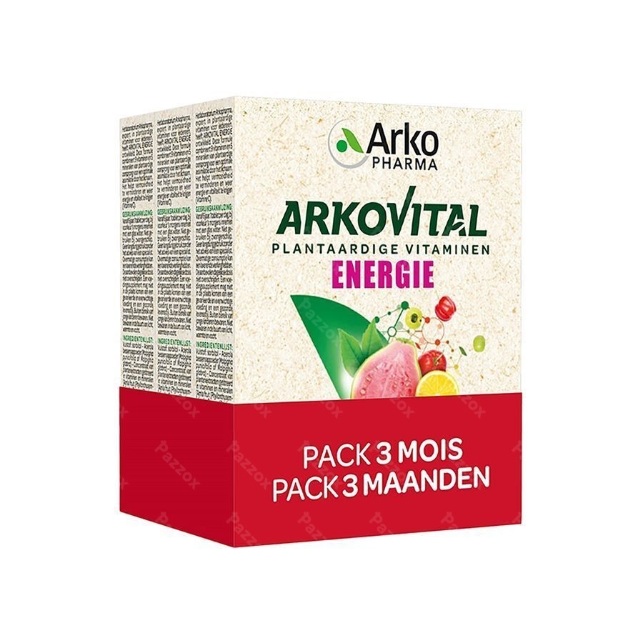 Arkovital Pure Energy pack 3 maanden 3 x 30 Tabletten