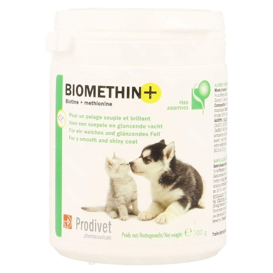 Biomethin+ Hond en Kat Glanzende Vacht Poeder 100g