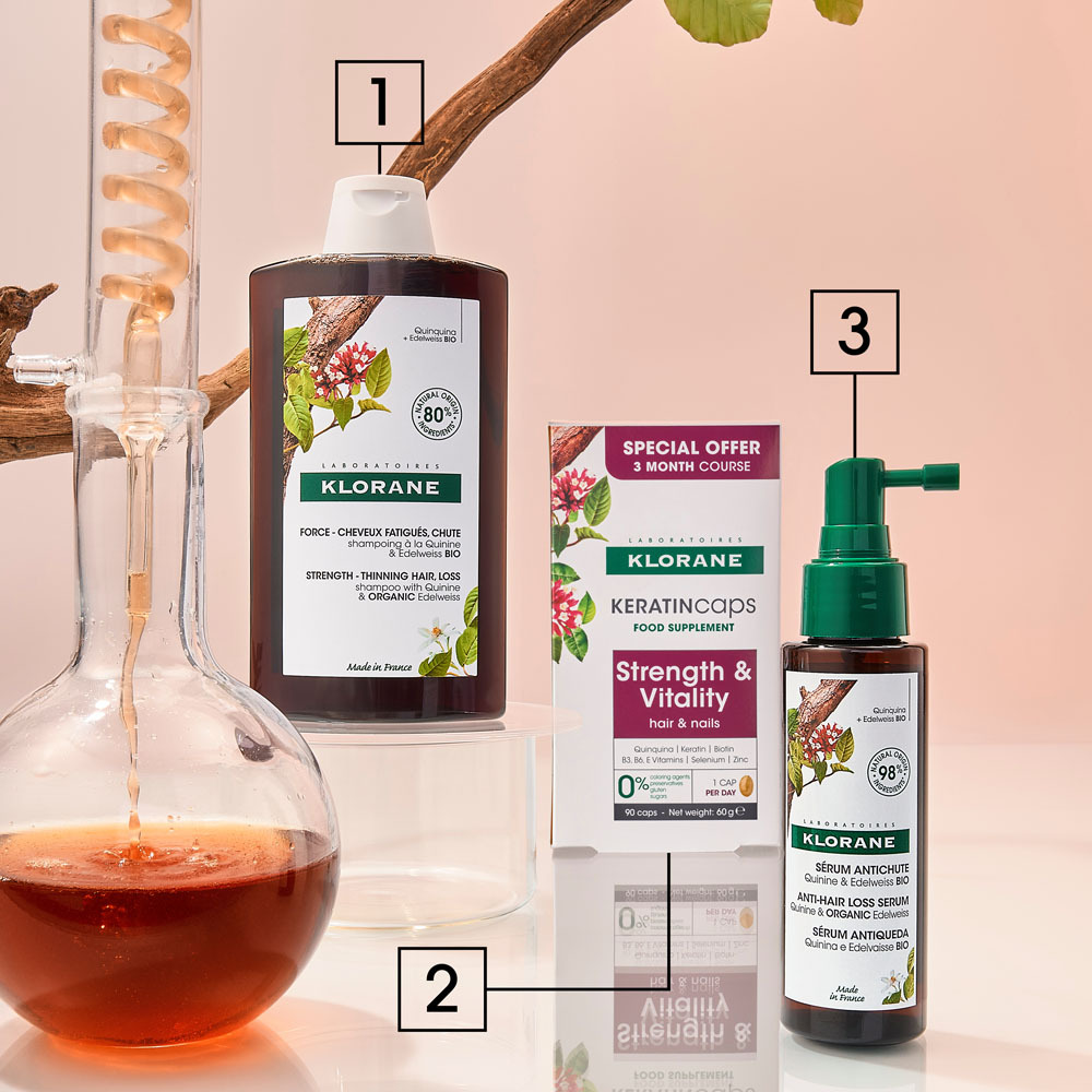 Klorane Capillaire Karatincaps Kracht en Vitaliteit 3x30 Capsules