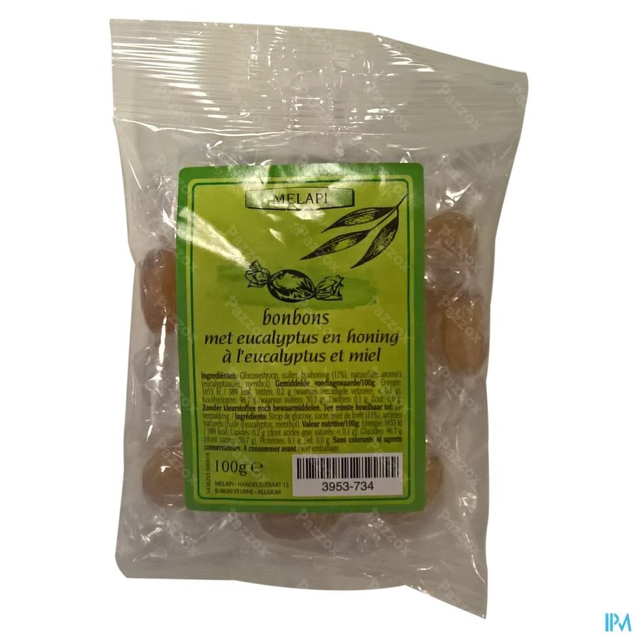 Melapi Bonbons Citroen Honing 100g Revogan
