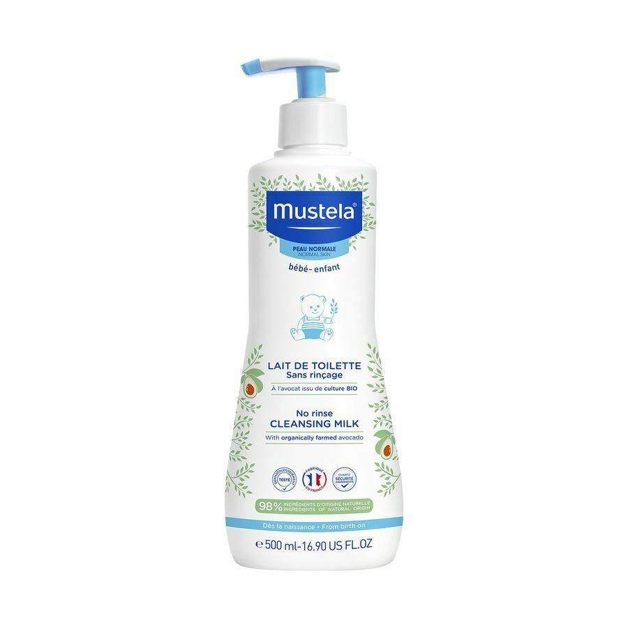 Mustela Toiletmelk Z/spoelen 500ml afbeelding 1