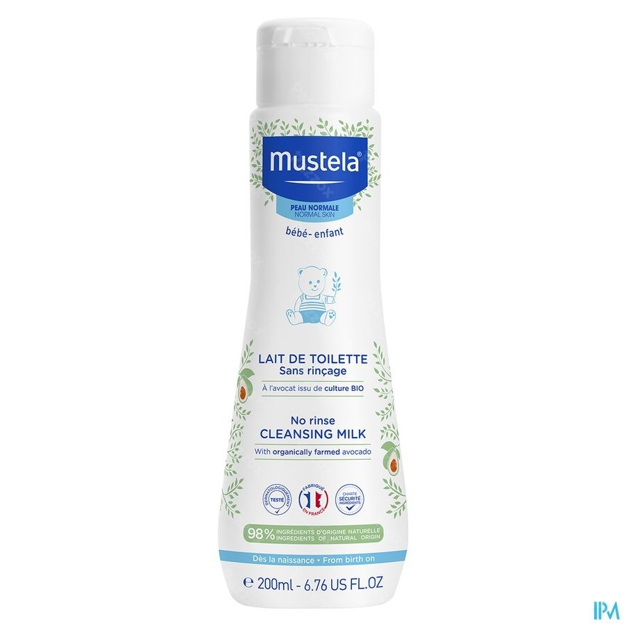 Mustela Toiletmelk zonder Spoelen 200ml