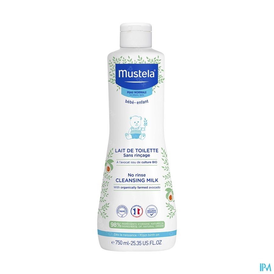 Mustela Toiletmelk Zonder Spoelen 750ml
