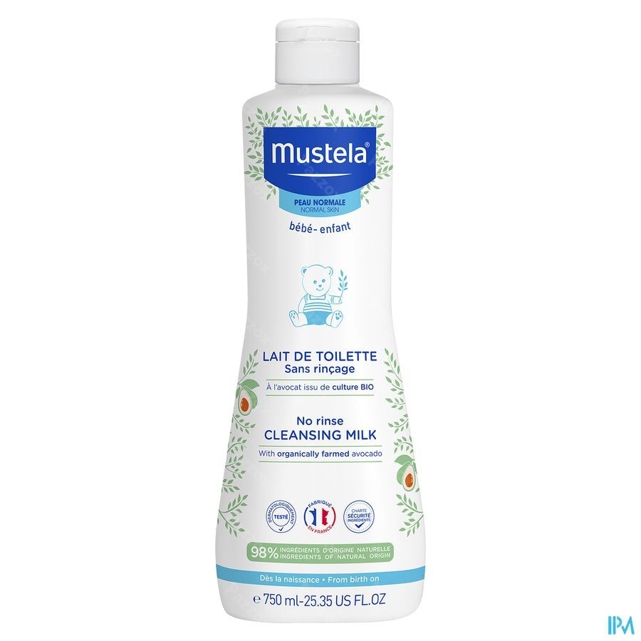 Mustela Toiletmelk Zonder Spoelen 750ml