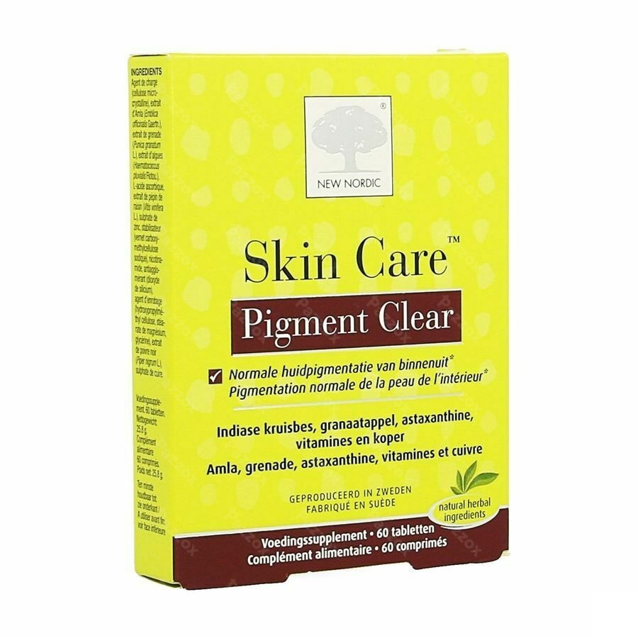 New Nordic Skin Care Pigment Clear Tabl 60