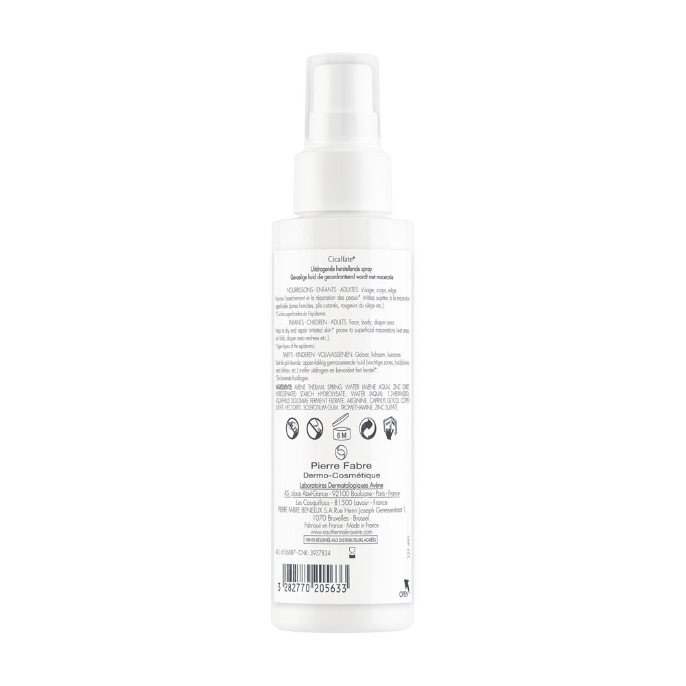 Avène Cicalfate+ Uitdrogende herstellende spray, Geïrriteerde huid 100ml