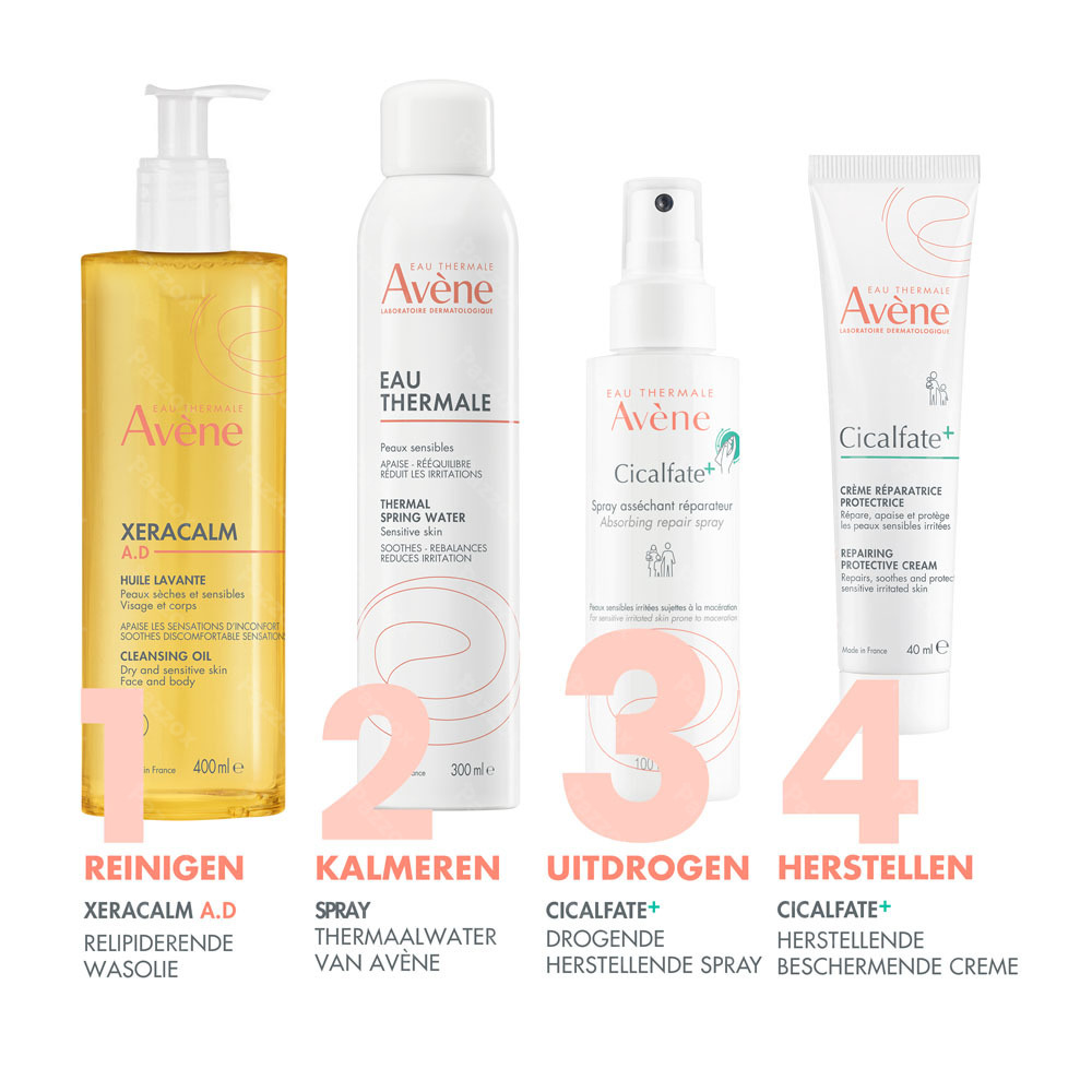 Avène Cicalfate+ Uitdrogende herstellende spray, Geïrriteerde huid 100ml