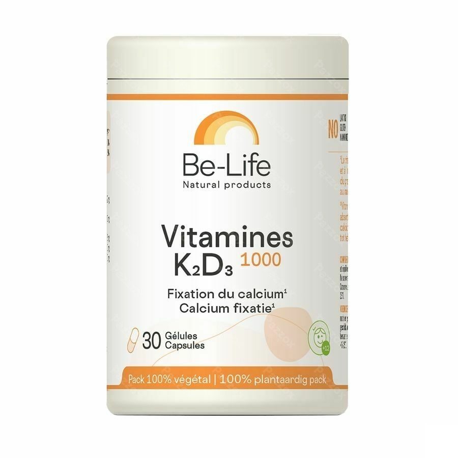 Be-Life Vitamines K2 D3 1000 30 Capsules