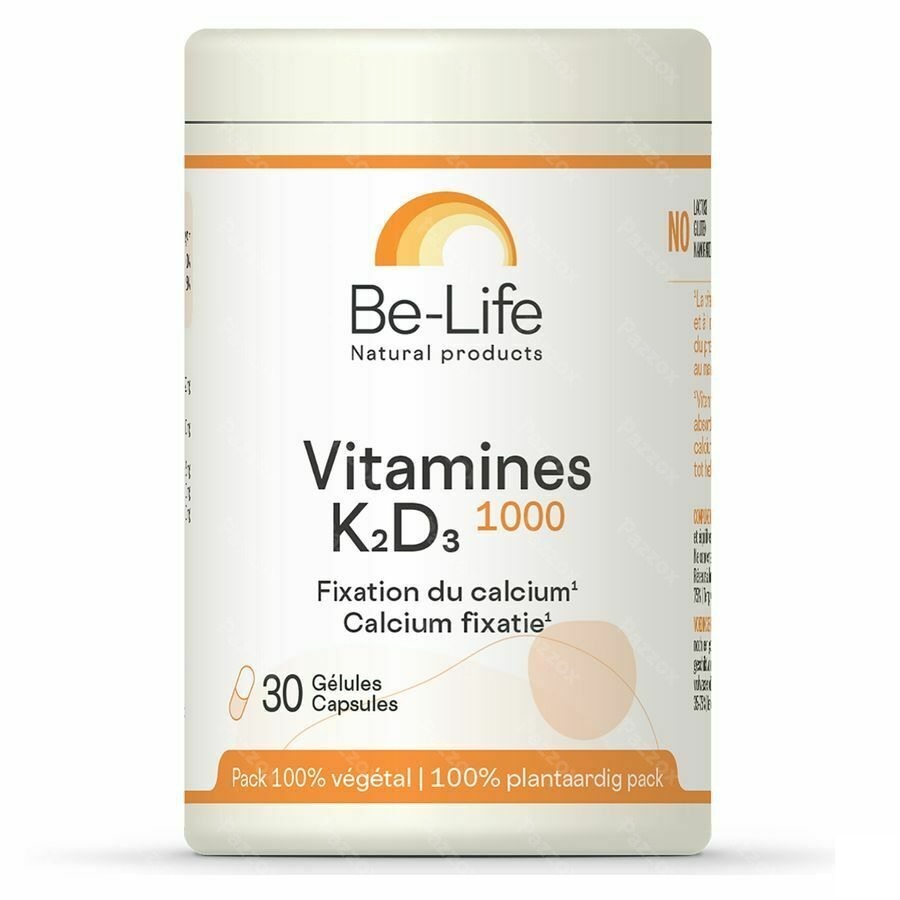 Be-Life Vitamines K2 D3 1000 30 Capsules