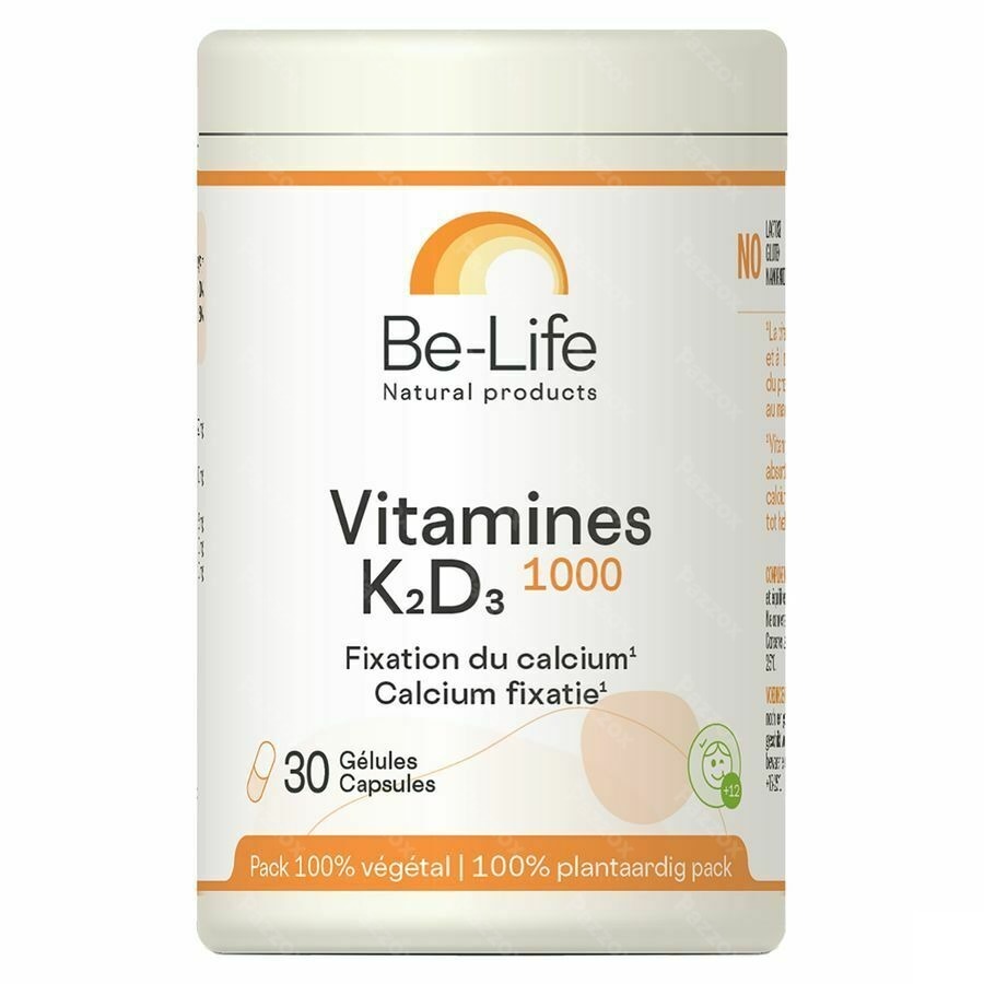 Be-Life Vitamines K2 D3 1000 30 Capsules