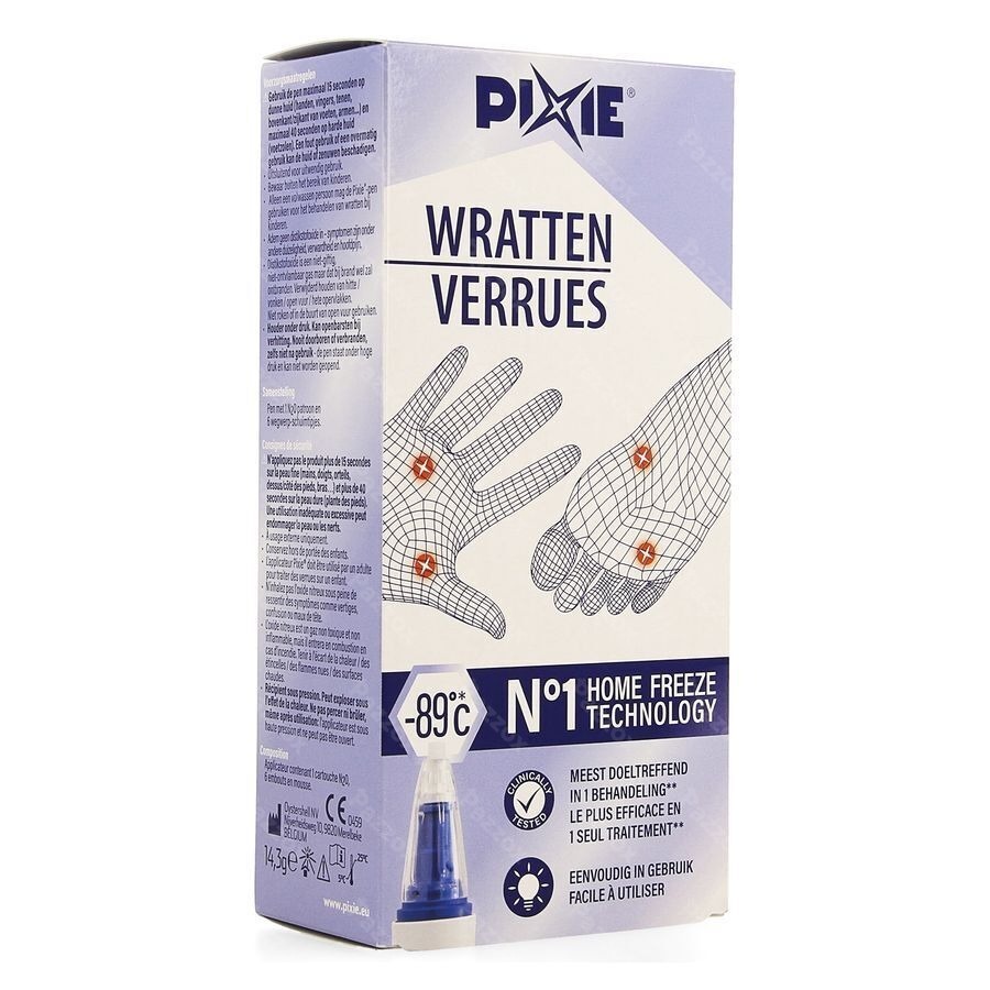 Pixie Pen 7,5g Tegen Wratten + N2o Patroon Nf
