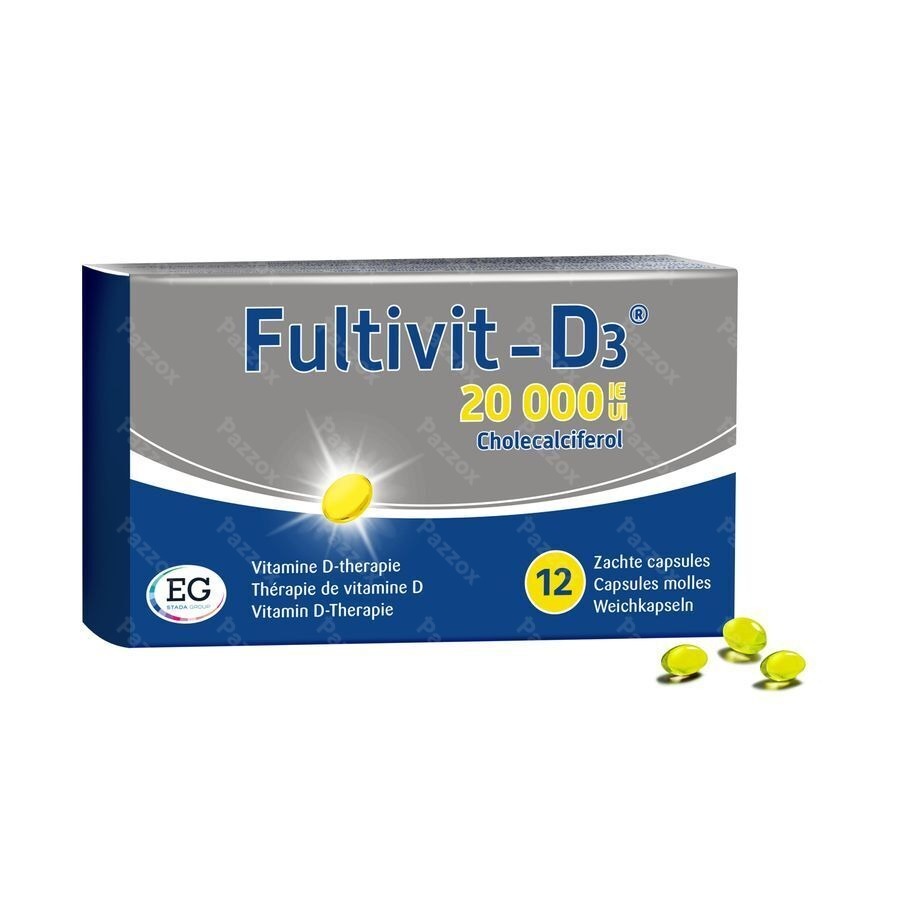 Fultivit-D3 20 000 IE 12 Zachte Capsules