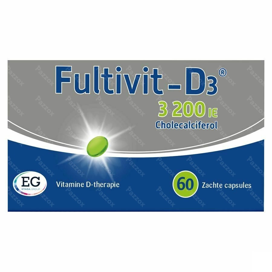 Fultivit-D3 3200 IE 60 Zachte Capsules