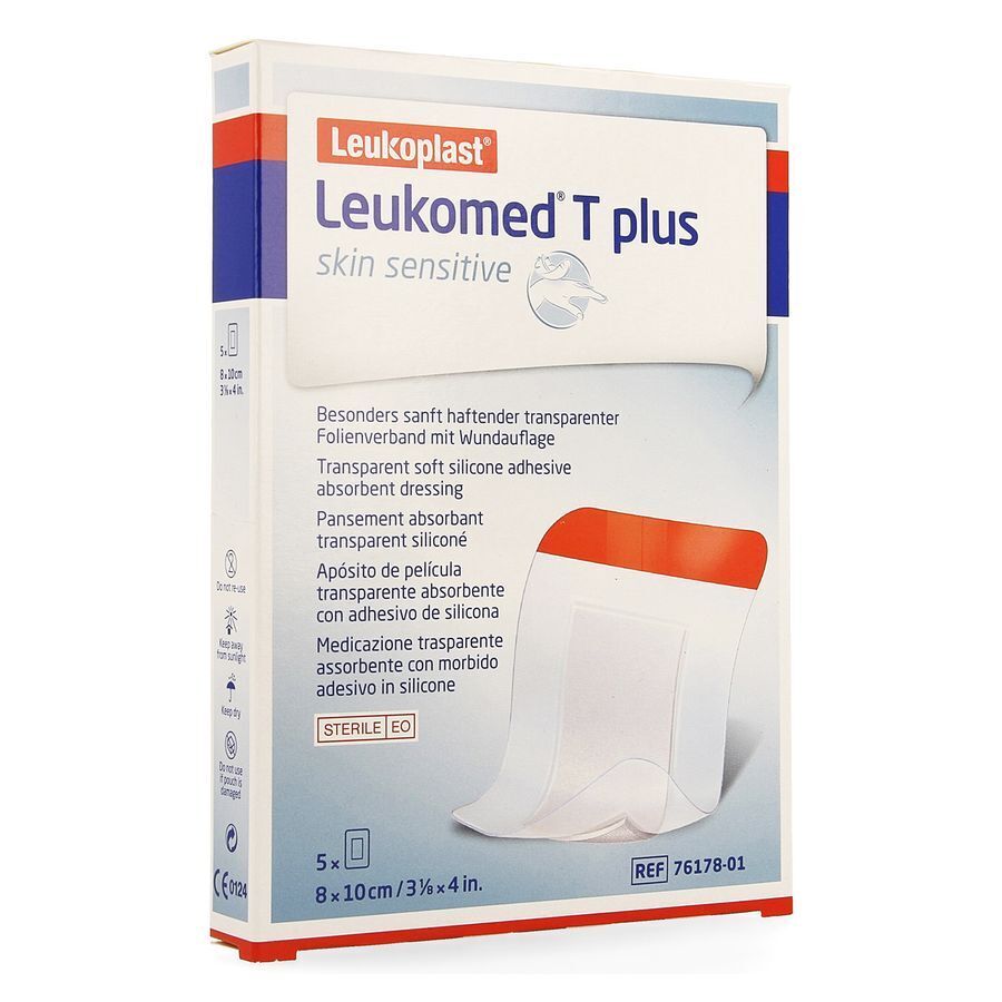 Leukomed T Plus Skin Sensitive 8x10cm 5u