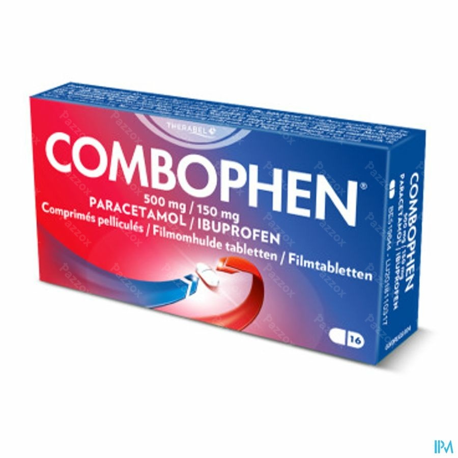 Combophen 500mg Paracetamol+150mg Ibuprofen 16 Tabletten
