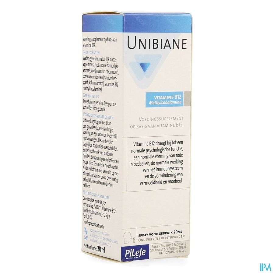 Unibiane Vitamine B12 Spray 20ml