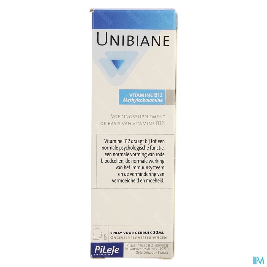 Unibiane Vitamine B12 Spray 20ml