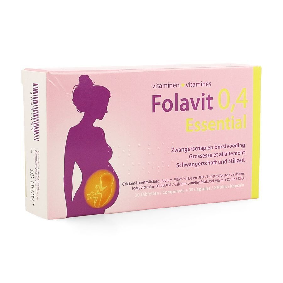 Folavit Essential 0,4mg 30 Tabletten + 30 Capsules