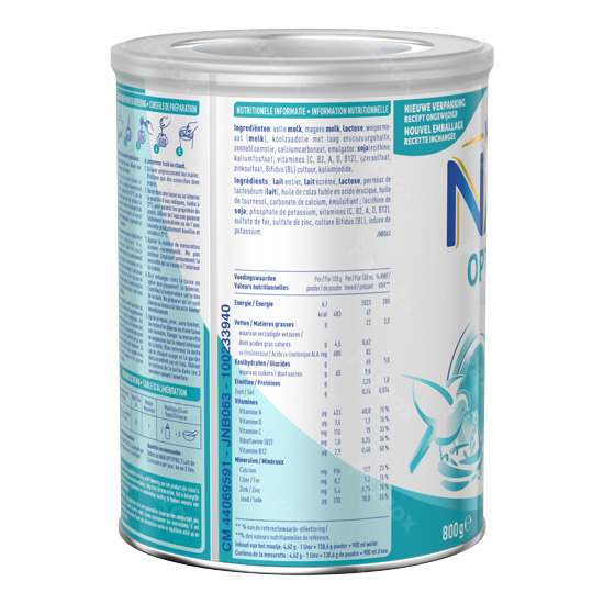 Nan Optipro 3 Baby Groeimelk 1+ Jaar 800g