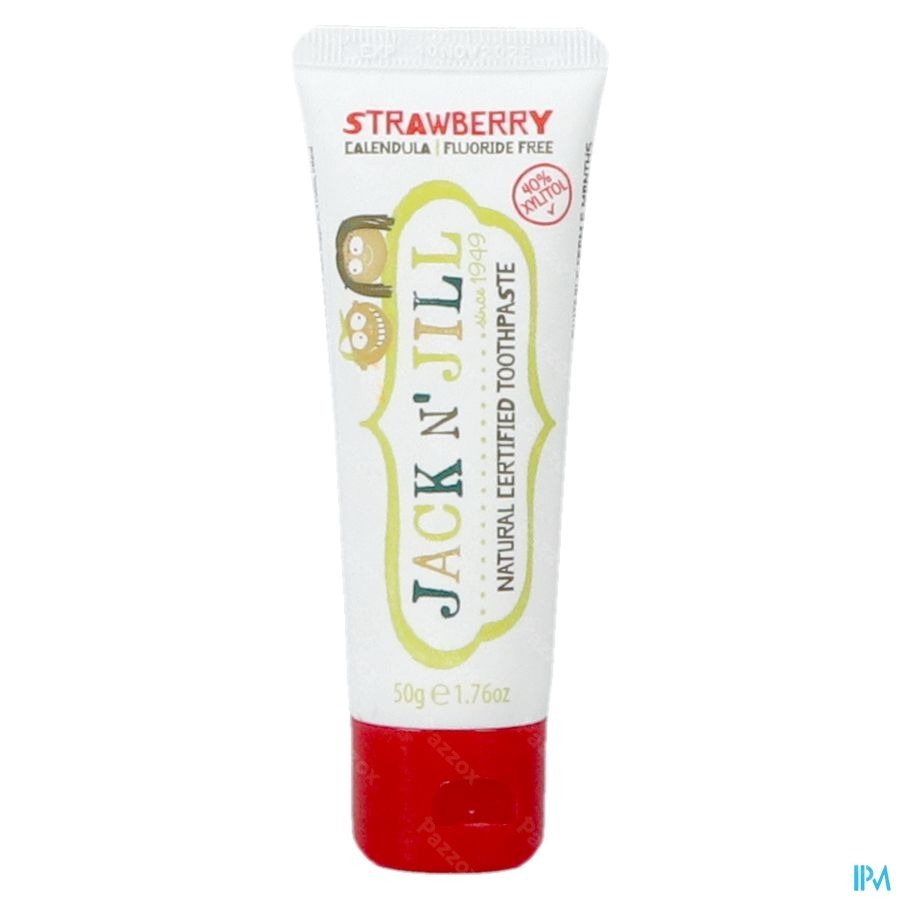 Jack N' Jill Natuurlijke Tandpasta 6+ Maand Aardbei 50g