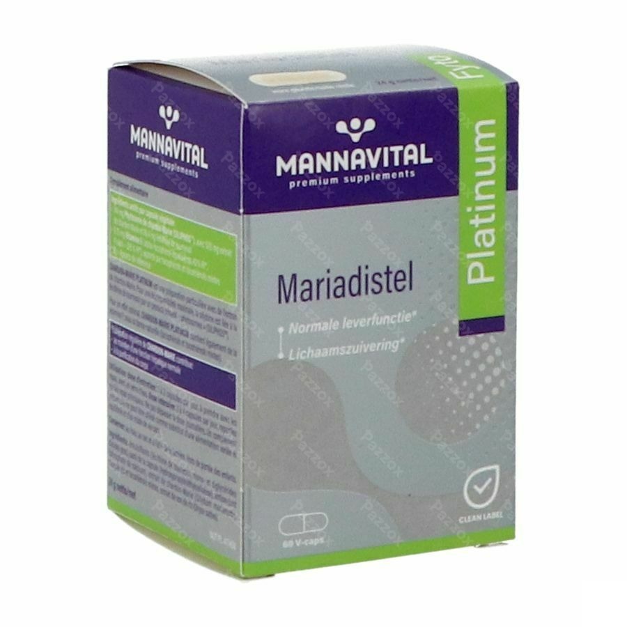 Mannavital Mariadistel Platinum V-caps 60