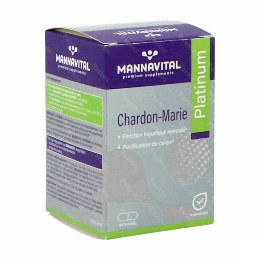 Mannavital Mariadistel Platinum V-caps 60