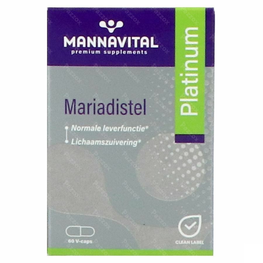Mannavital Mariadistel Platinum V-caps 60