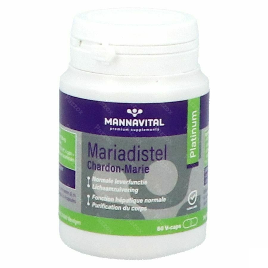 Mannavital Mariadistel Platinum V-caps 60