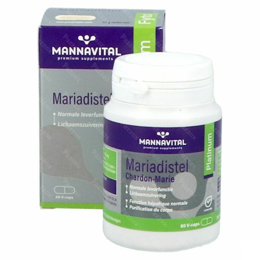 Mannavital Mariadistel Platinum V-caps 60