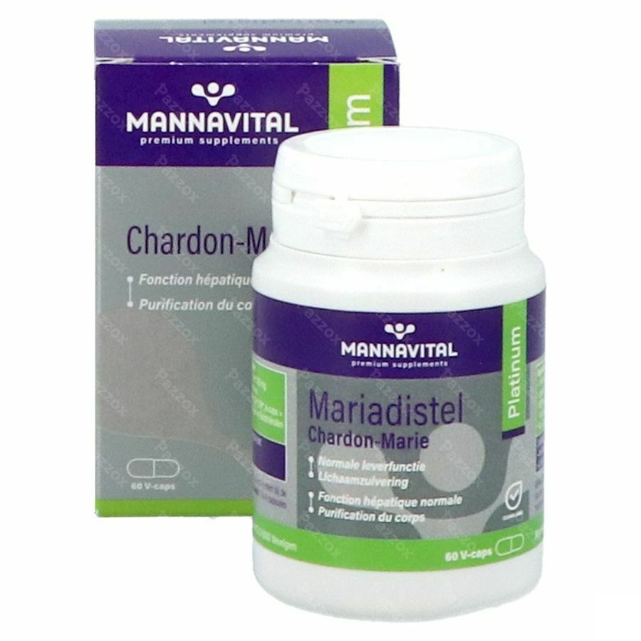 Mannavital Mariadistel Platinum V-caps 60