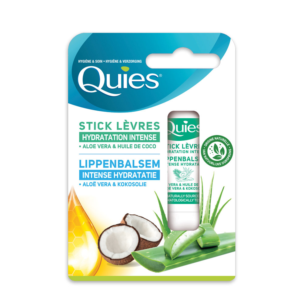 Quies Lippenstift Int.hydra Aloe V.&kokosolie 4,5g