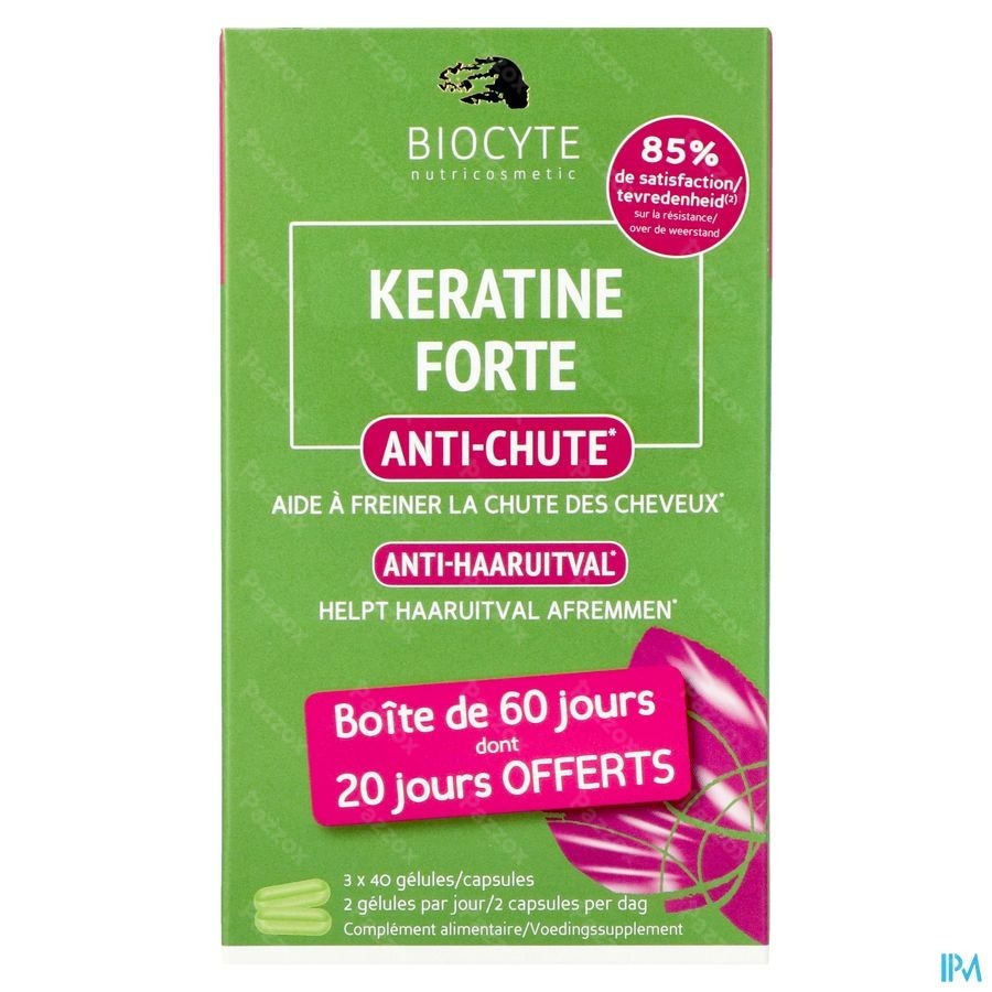 Biocyte Keratine Forte Haaruitval 120 Capsules