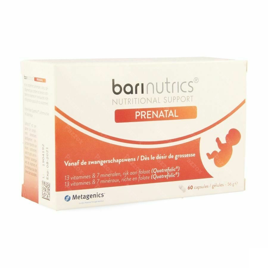 Barinutrics Prenatal Caps 60 26193 Metagenics