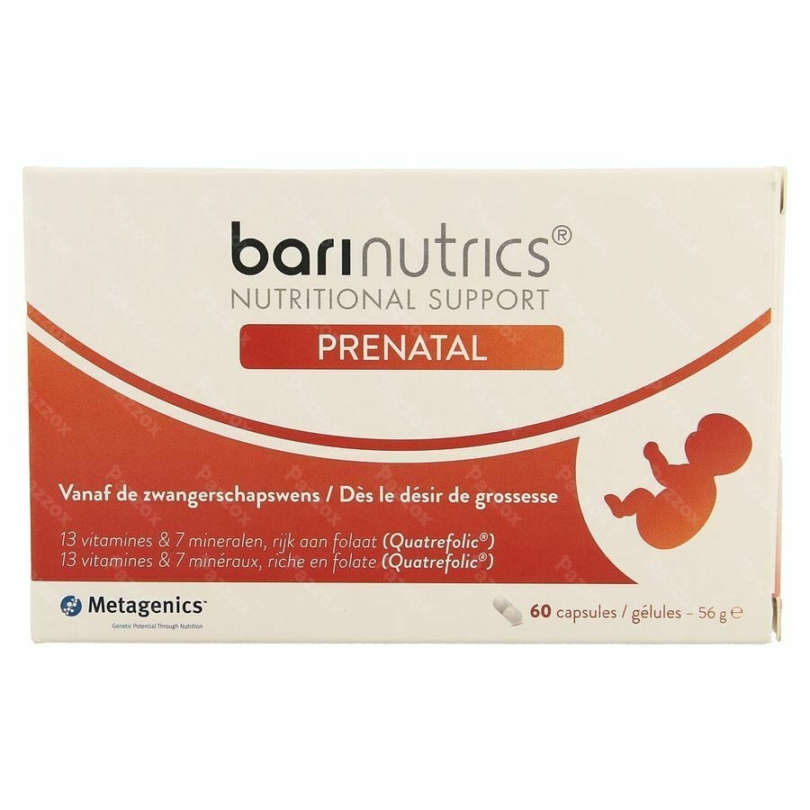 Barinutrics Prenatal Caps 60 26193 Metagenics