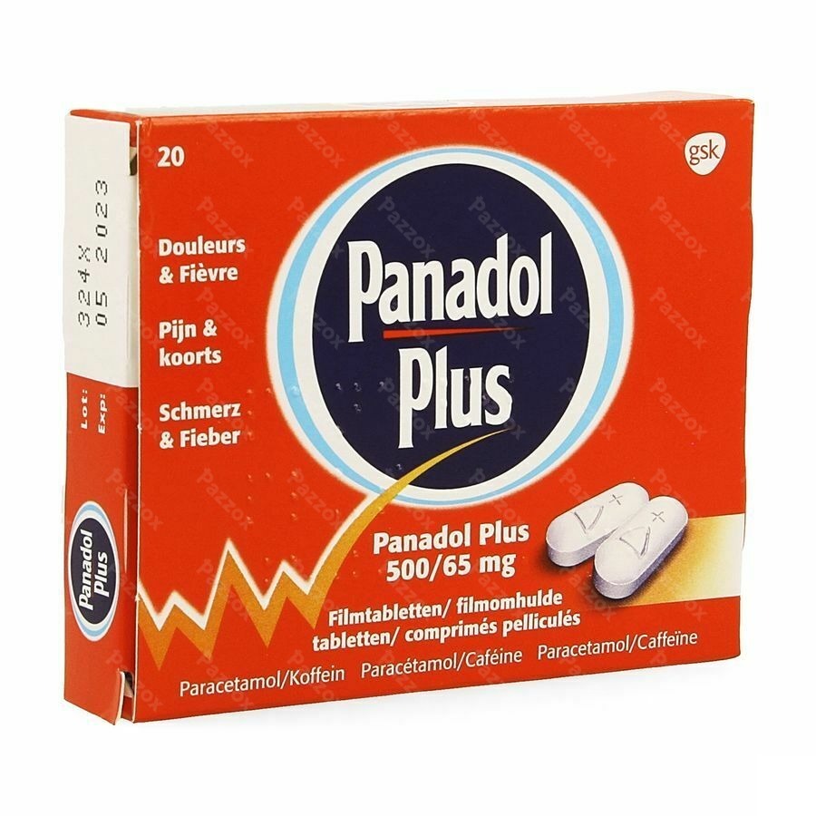 Panadol Plus 500mg/65mg 20 Tabletten