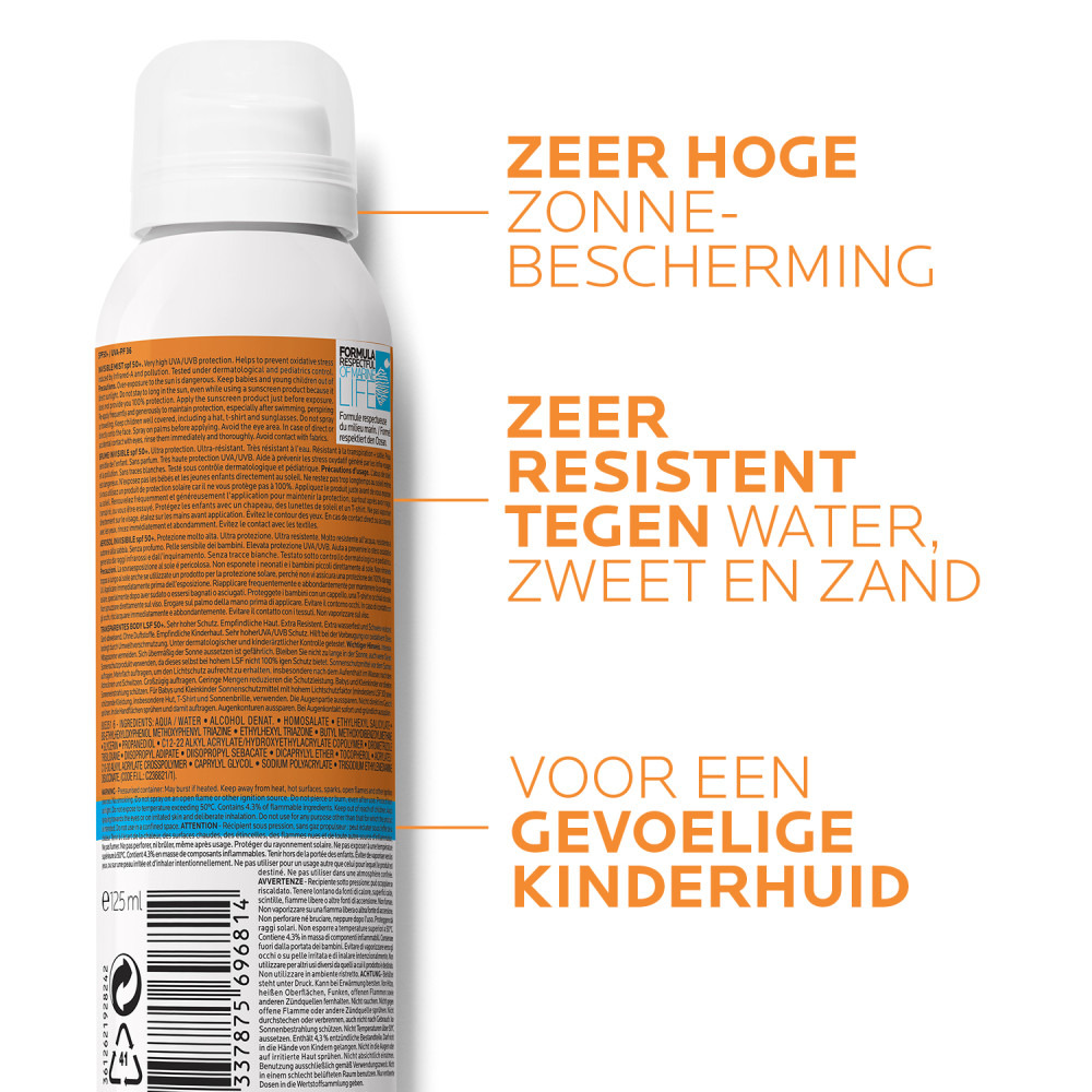 La Roche-posay Anthelios Dermo-pediatrics Mist SPF50+ 125ml