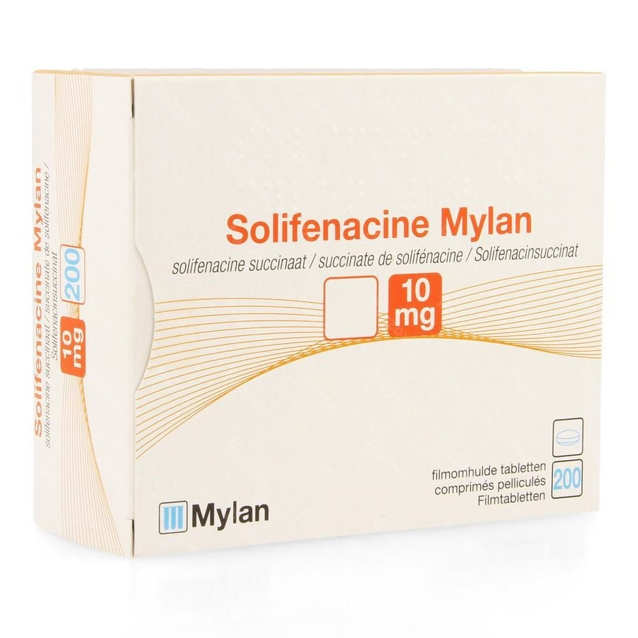 Solifenacine Mylan 10mg Filmomh Tabl 200 X 10mg