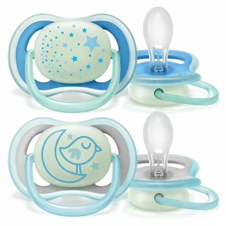 Philips Avent Fopspeen Air Night Boy 2 Stuks +6m 