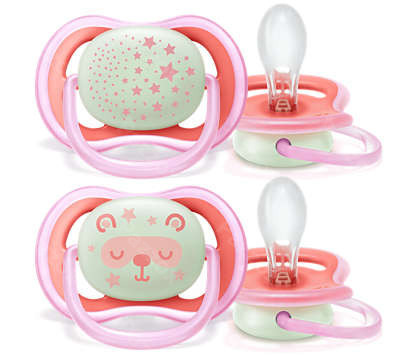 Philips Avent Fopspeen Air Night Girls 2 Stuks +6m 